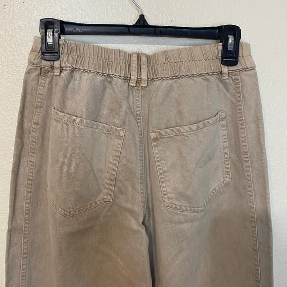 YFB Young Fabulous & Broke Womens Lyocell Cotton Cropped Barrel Pants Size Small - Picture 3 of 9